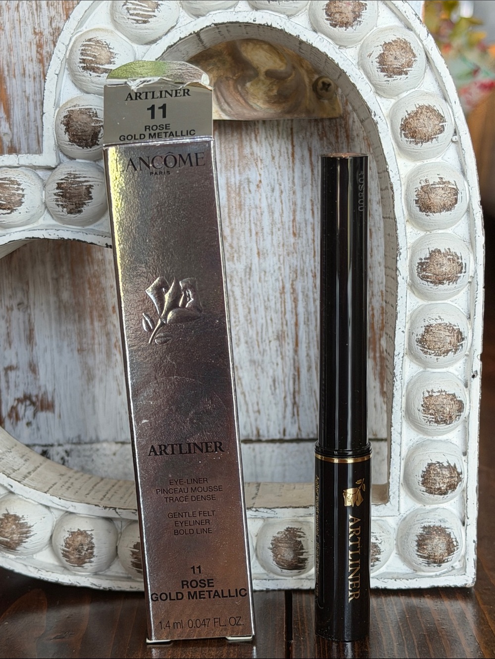 Lancôme Artliner 11 Rose Gold Metallic Liquid Eyeliner DISCONTINUED COLOR!!!